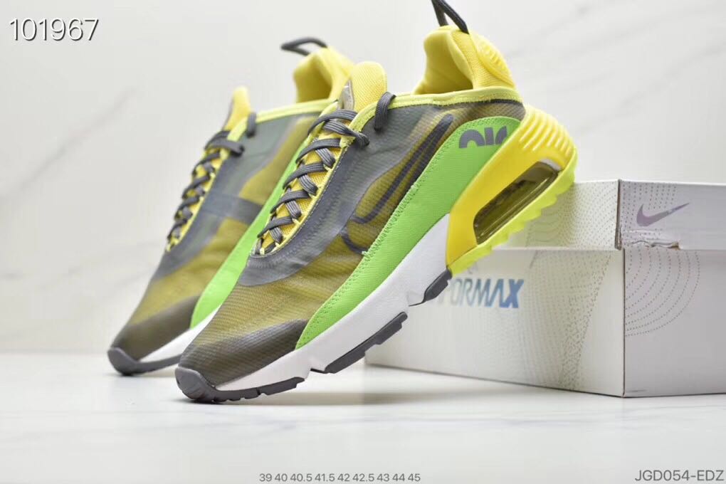 Nike Air Max Vapormax 2090 Flyknit Grey Yellow Green Shoes